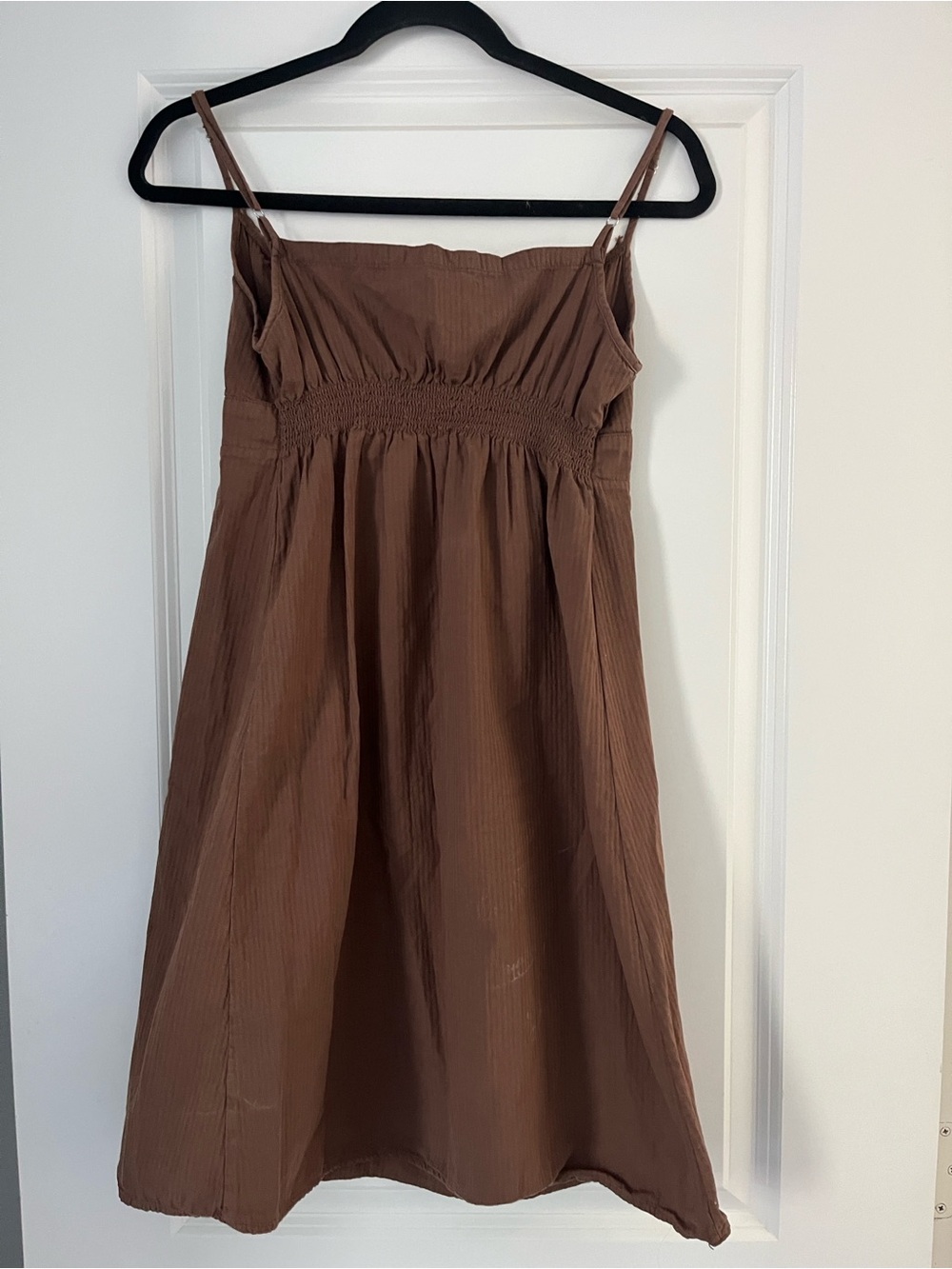 Brandy Melville Brown Spaghetti-Strap Midi Dress